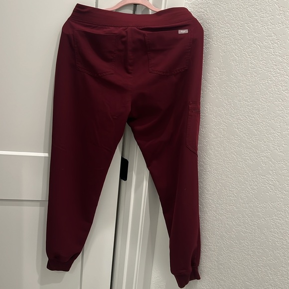 FIGS Women's Burgundy Zamora™ - Jogger Scrub Pants - M / Burgundy - Picture 6 of 7